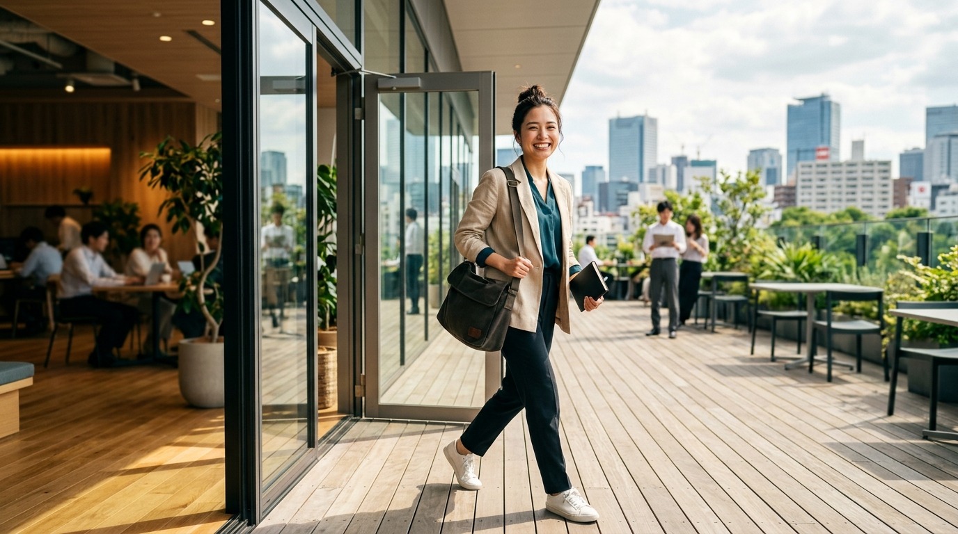 前向きに独立の一歩を踏み出す日本人の起業家